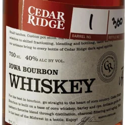 Cedar Ridge Iowa Bourbon Whiskey -Black Magic Sales Store cedar ridge iowa bourbon whiskey 2