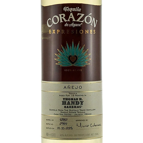 Expresiones Del Corazon De Agave Añejo Tequila (Thomas H. Handy - Sazerac) 2 Expresiones Del Corazon De Agave Añejo Tequila (Thomas H. Handy - Sazerac) - Image 2