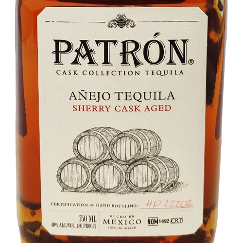 Patrón Cask Collection Sherry Cask Aged Añejo Tequila 2 Patrón Cask Collection Sherry Cask Aged Añejo Tequila - Image 2